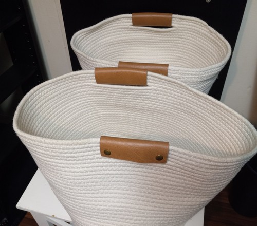 Set white woven cotton - set,